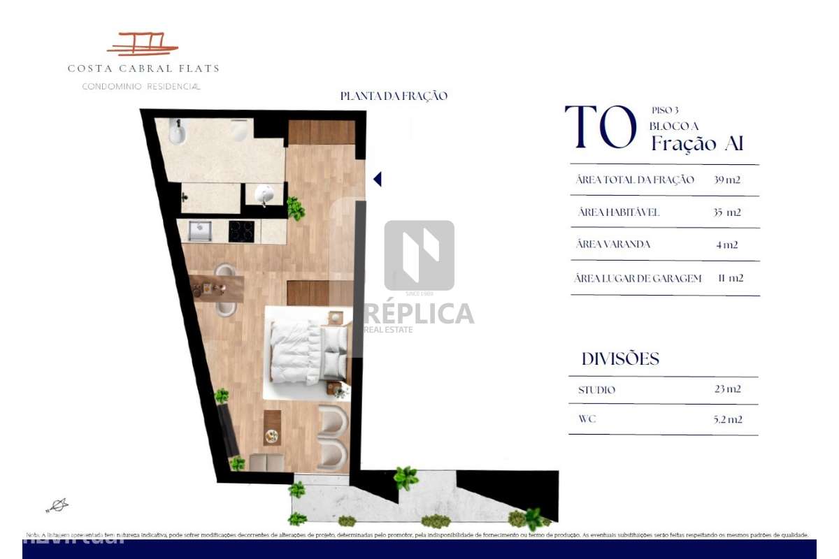 Apartamento T0 com Varanda e Garagem na Costa Cabral, Porto-19