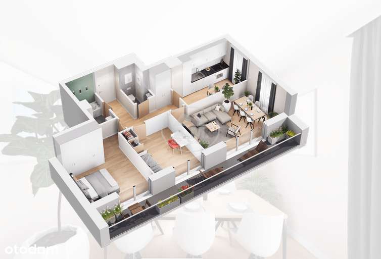 Miejsce post. Gratis Duża loggia Kuchnia Piętro 5 - Pełny obrazek: 1/13