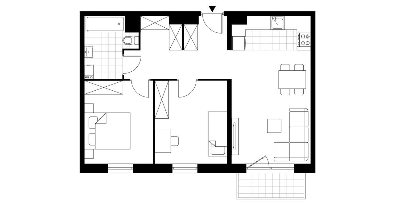 Pod Jeleniami | mieszkanie 3-pok. | A2.1/6 - Pełny obrazek: 4/9