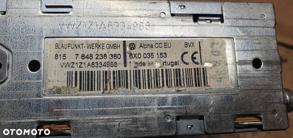 Radio radioodtwarzacz ALPHA VW Golf IV 4 6X0035153 - 6