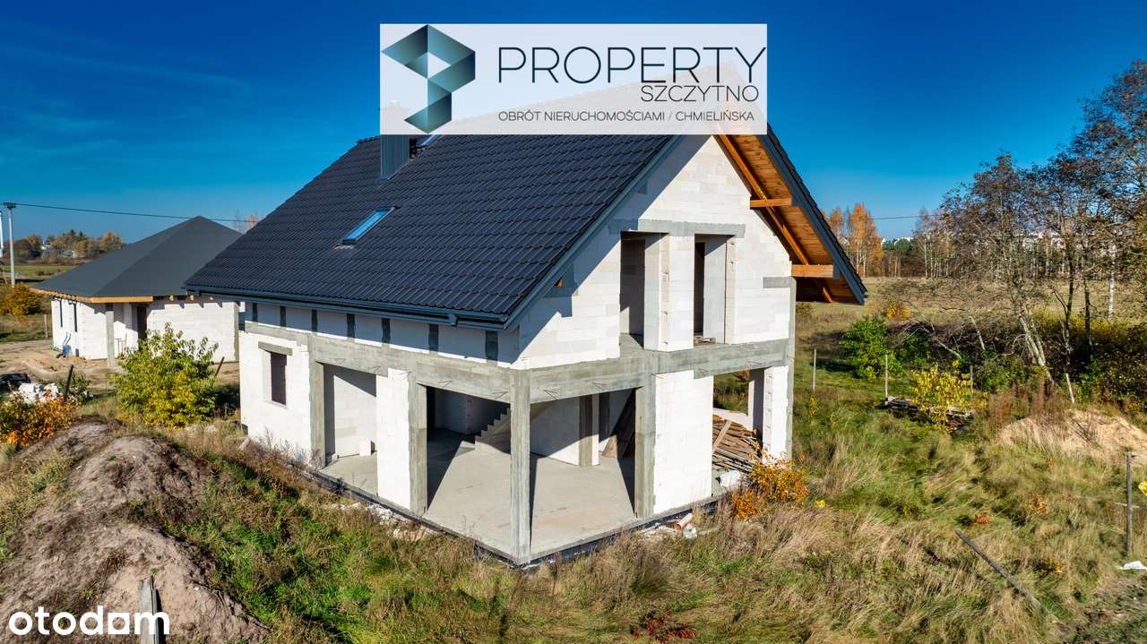 Nowoczesny dom w stanie surowym otwartym ,Nowe Gizewo-2