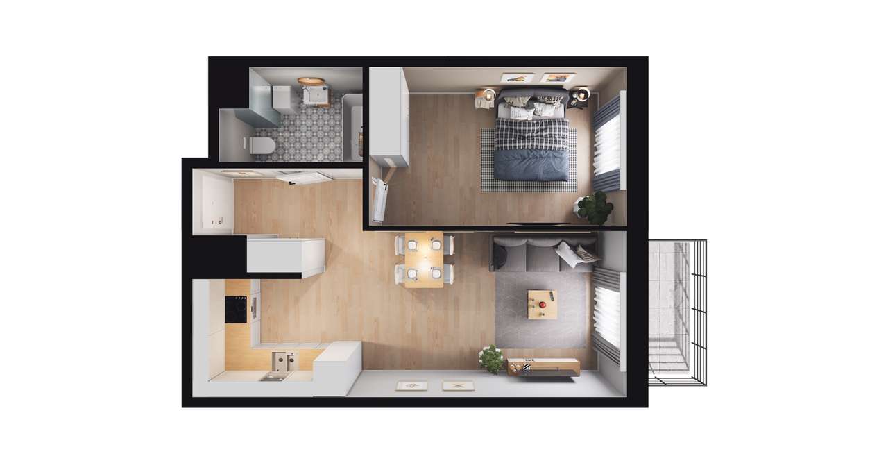 Dworzysko Park | nowe mieszkanie D_044 - Pełny obrazek: 3/9