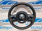 VOLANTE GUIADOR COMPLETO MINI MINI COOPER ONE R56 PELE AIRBAG MINI CLUBMAN R55 - 4