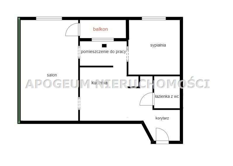 Nietuzinkowe mieszkanie 2 pok. Centrum cegła2004r-13