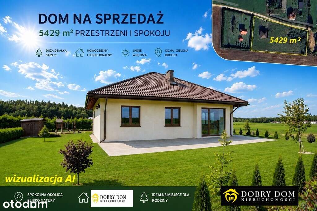 Dom jednorodzinny – 99 m² + piwnica 180 m²