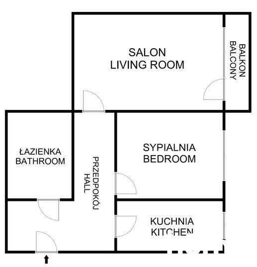 Mieszkanie 2 Pok Z Oddzielną Kuchnią | Śródmieście-8