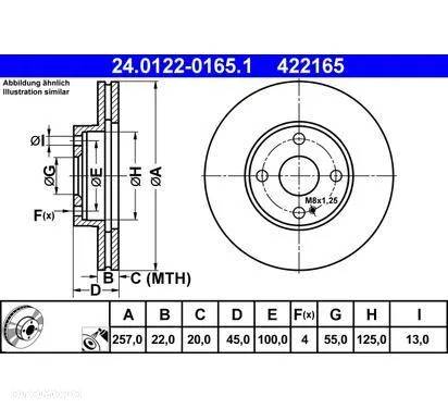 arcza hamulcowa przód L/P  MAZDA 323 C IV, 323 C V, 323 F IV, 323 F V, 323 P V, 323 S IV, 323 S V, MX-3 1.6-2.0D 06.89-09.98 - 3