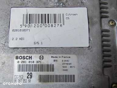 KOMPUTER CITROEN C5 2.2 HDI BOSCH 0281010371 - 3