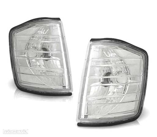 PISCAS FRONTAIS CRISTAL PARA MERCEDES W201 SERIES 190 82-93 CROMADOS - 4