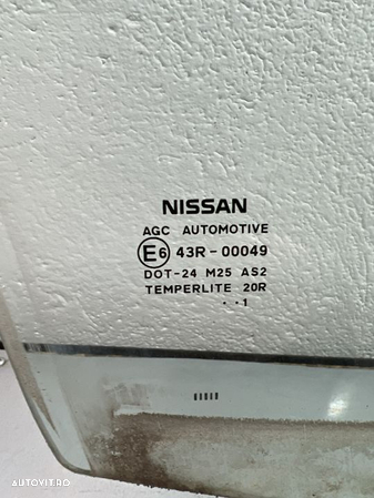 Geam dreapta fata Nissan Qashqai+2 2.0 4x4 Manual, 141cp - 2