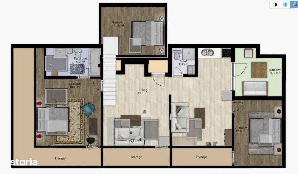 PENTHOUSE NOU –  124 mp utili, vizavi de Parcul Plumbuita-7