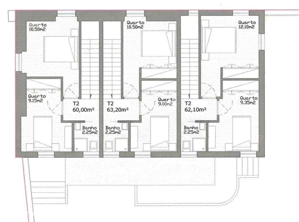 Duplex T2 em Barroselas e Carvoeiro de 63,2 m2 - Grande imagem: 5/6