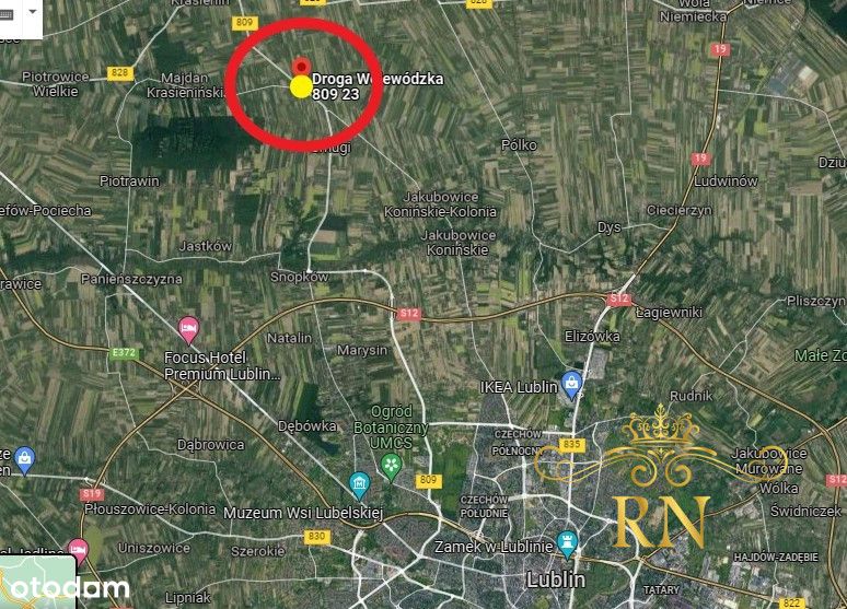 działka budowlana 15ar 7km od lublina