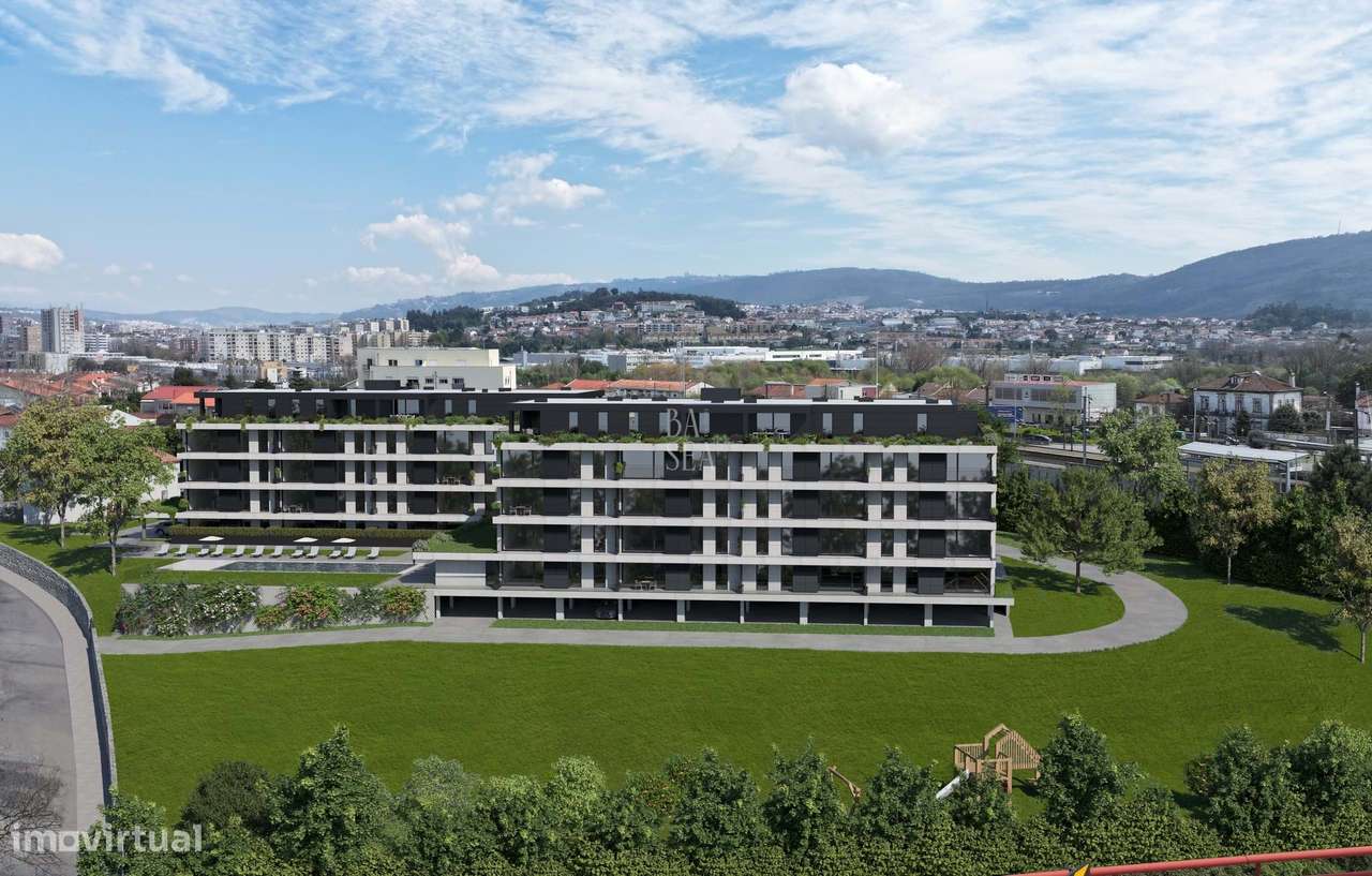 Apartamento T1 em condomínio com piscina em Ferreiros Braga.-3