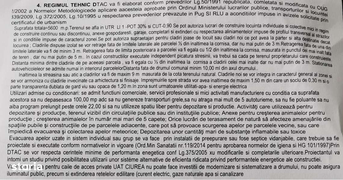 Teren intravilan pentru dezvoltare imobiliara, Dumbrava,5600 mp - Imagine principală: 4/4