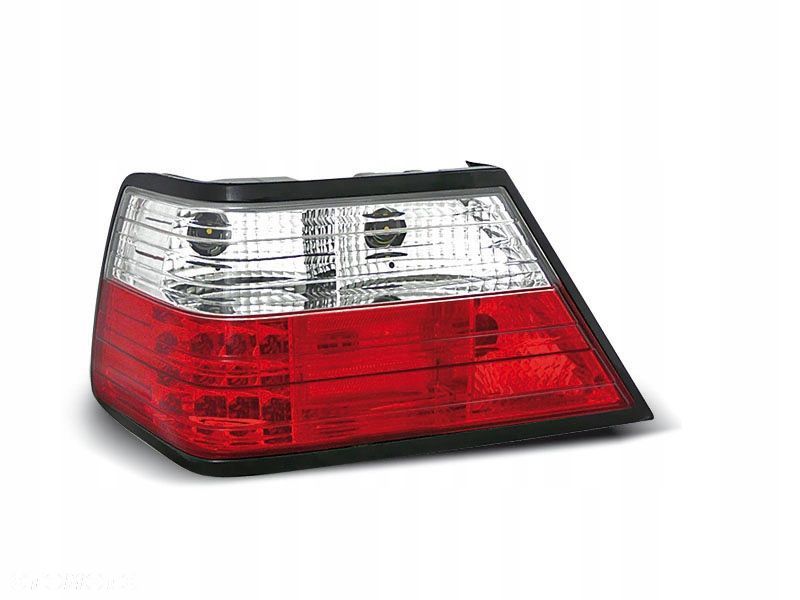 LAMPY MERCEDES W124 85-95 RED WHITE LED - 1