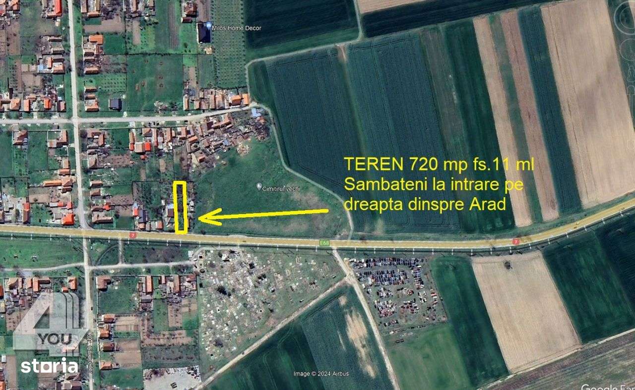 Teren intravilan 720 mp Sâmbăteni, cu fundatie fs.11 ml - 18500 euro - Imagine principală: 3/4