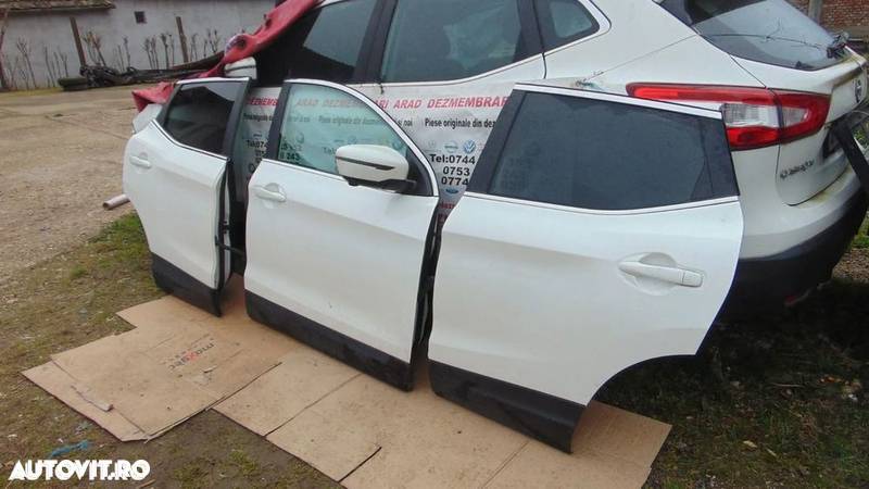 Usa Nissan Qashqai 2013-2021 usi fata spate stanga dreapta qashqai j11 dezmembrez alb albe - 2