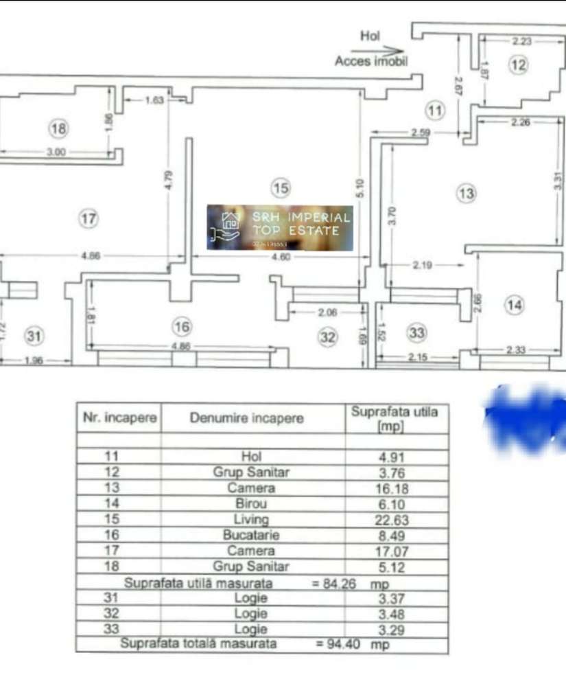 Apartament 3 camere 3 balcoane Faleza Nord Pescărie intrare în Mamaia-8