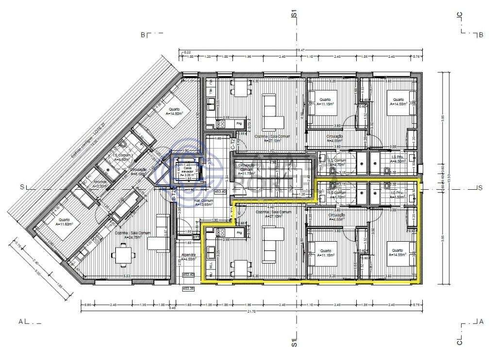 Apartamento T2 em construção com garagem | 79,20 m2 (área total) | A p - Grande imagem: 3/12