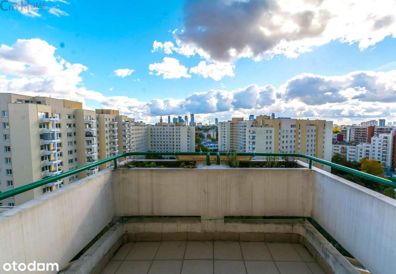 Dwupoziomowe z panoramą Warszawy.-12