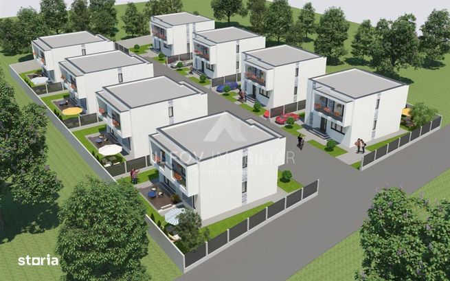 Ansamblu 8 case la structura, 3298mp teren, autorizatie valabila-12
