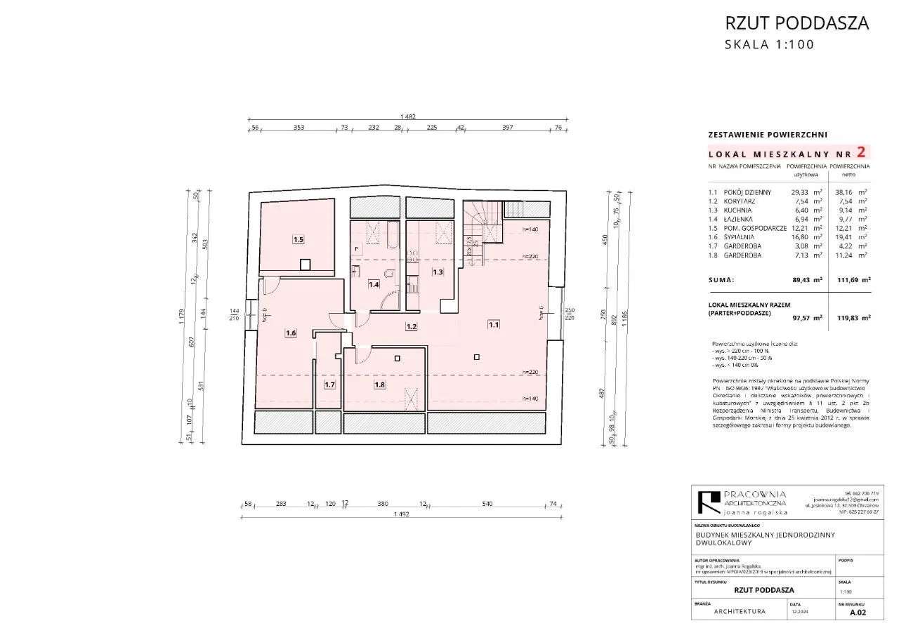 Przestronny apartament w zielonej okolicy gm. Alwernia pow.Chrzanowski - Pełny obrazek: 5/13