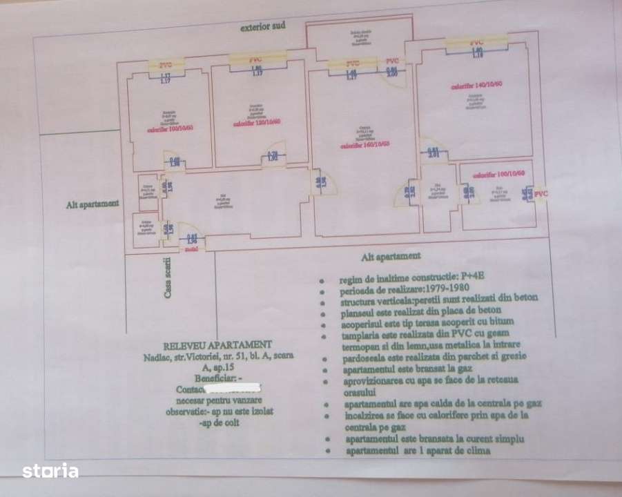 Apartament 3 camere etaj 4 cu garaj in Nadlac-13