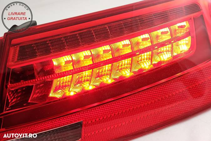 Stopuri LED Audi A5 8T Coupe Cabrio Sportback (2007-2011) Semnal Secvential Dinami- livrare gratuita - 13