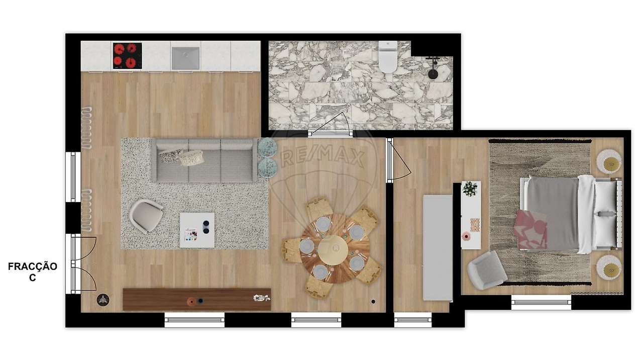 Apartamento T1 para venda - Grande imagem: 3/6