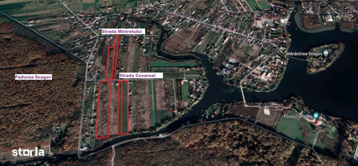 SNAGOV, 8 loturi de teren intravilan - 44.000 m²