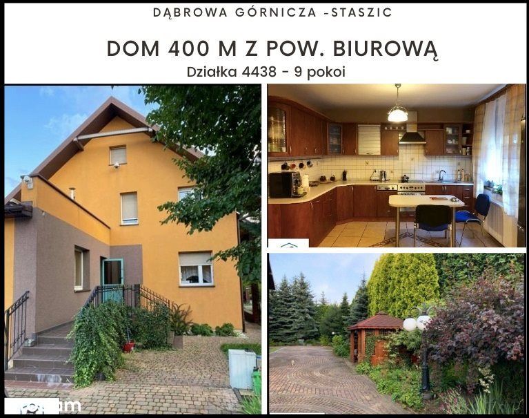 Dom Z Pow. Biurową -Działka 4438 M2 - Staszic