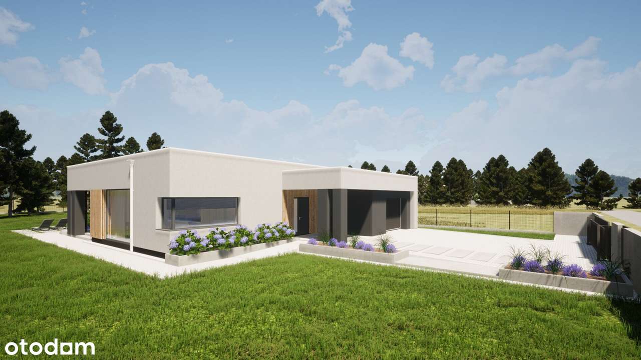 Dom z płaskim dachem, nowoczesny pow. 218/2000 m2 - 4 pok - Pełny obrazek: 5/10