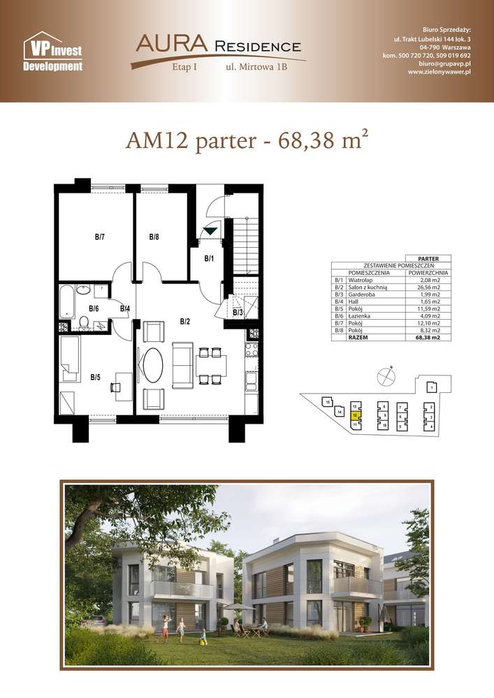 4-pokojowe mieszkanie 68m2 Bezpośrednio - Pełny obrazek: 2/7