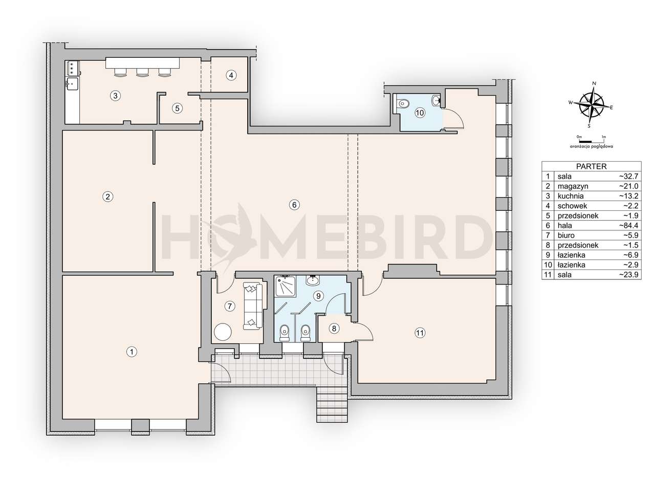 Funkcjonalny lokal usługowy z komfortowym mieszkaniem-13