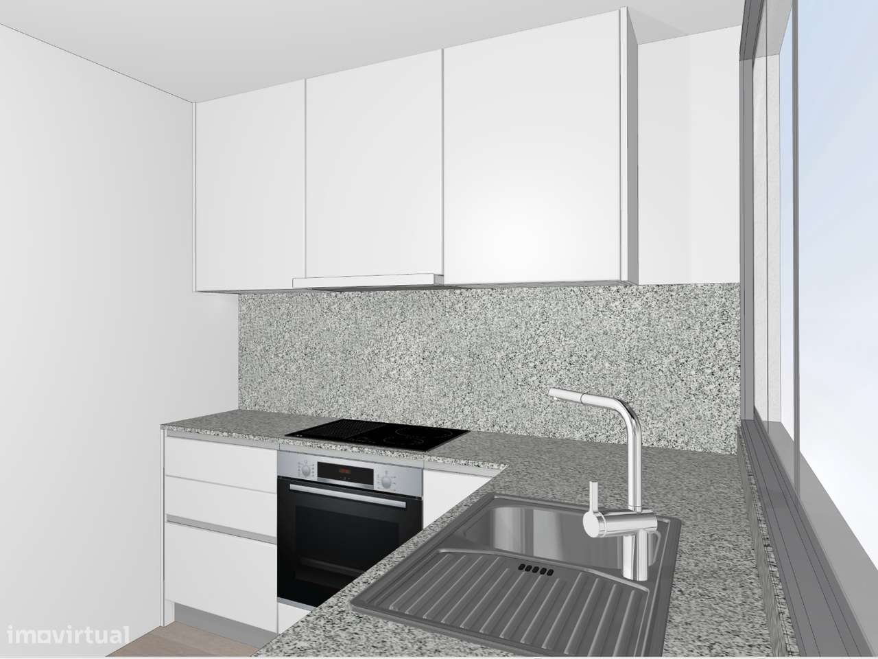 Apartamento t-3 renovado com boas vistas junto ao AQUA - Grande imagem: 2/19