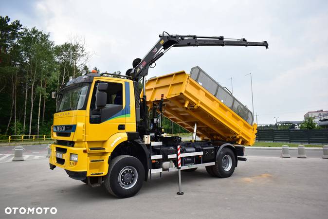 Iveco TRAKKER 330 4x4  Hiab 111 HiDUO EURO 5 HDS Żuraw Wywrotka Crane Kiper - 16