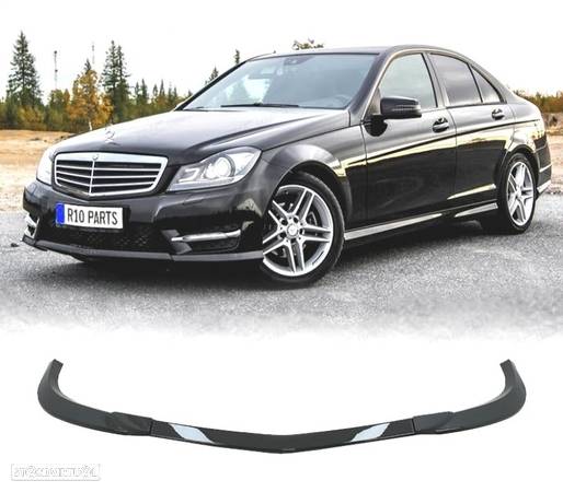 SPOILER LIP FRONTAL PARA MERCEDES W204 AMG FACELIFT 11-13 LOOK C63 - 1