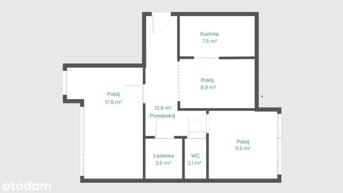 3 pokoje, Metro, Park Górczewska-18