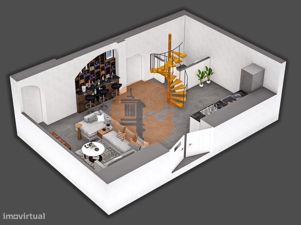 Encantador e sofisticado apartamento T0+1 em Vila Real de Santo Ant... - Grande imagem: 1/24