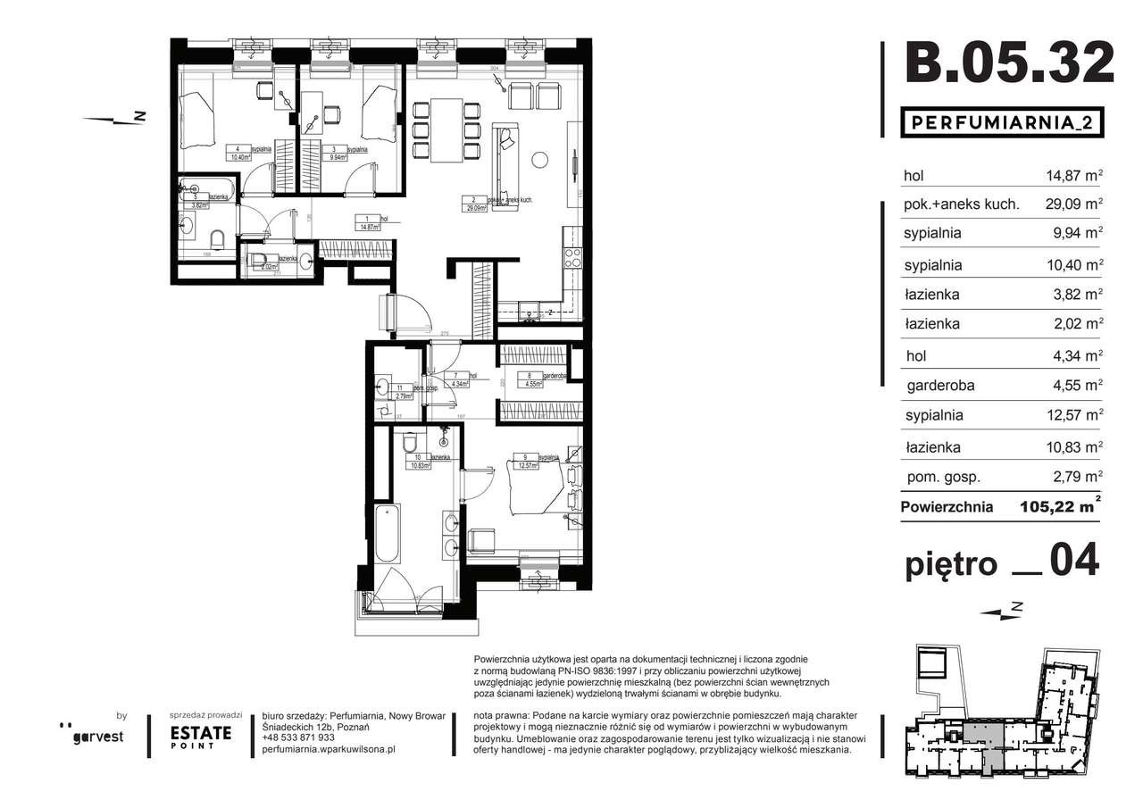 Perfumiarnia 2 | mieszkanie 103,97  m² | B.05.32 - Pełny obrazek: 2/7