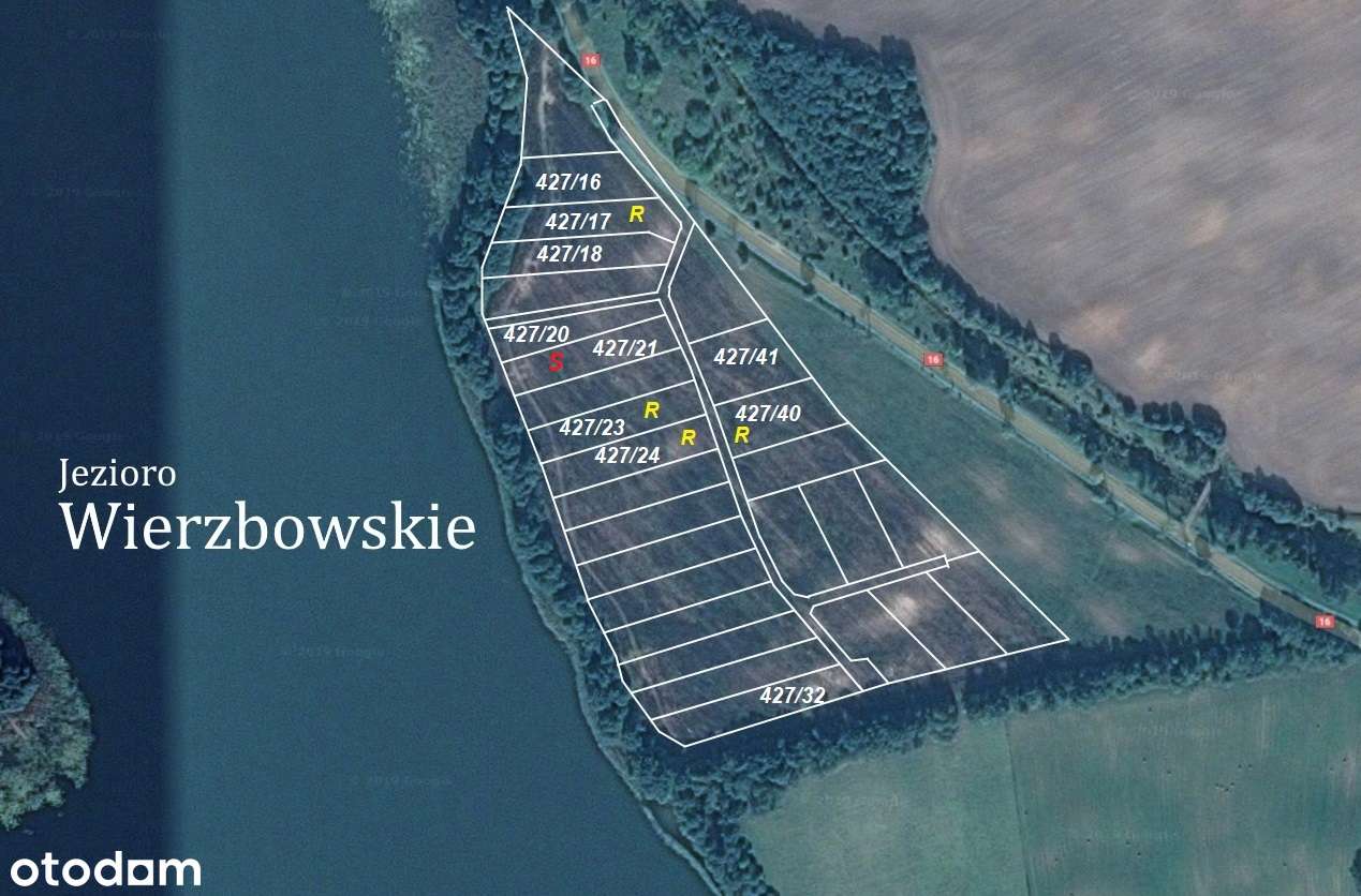 Działki z linią brzegową oraz z dostępem do jeziora Wierzbowskiego-18