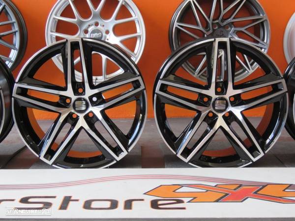 Jantes Look Seat Ibiza 6j FR 17 x 7.5 et45 5x100 Preto + Polido - 3