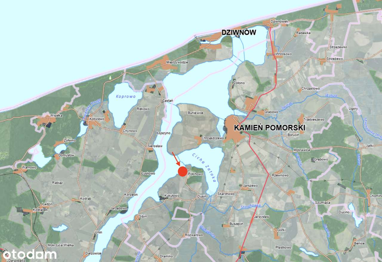 Grunt inwest. nad Zalewem | WZ na 10 domów |Połchowo - Kamień Pomorski - Pełny obrazek: 4/15