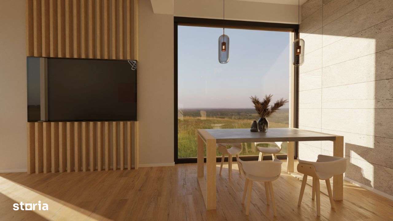 Casa cuplata cu panorama spre aeroport si oras-14