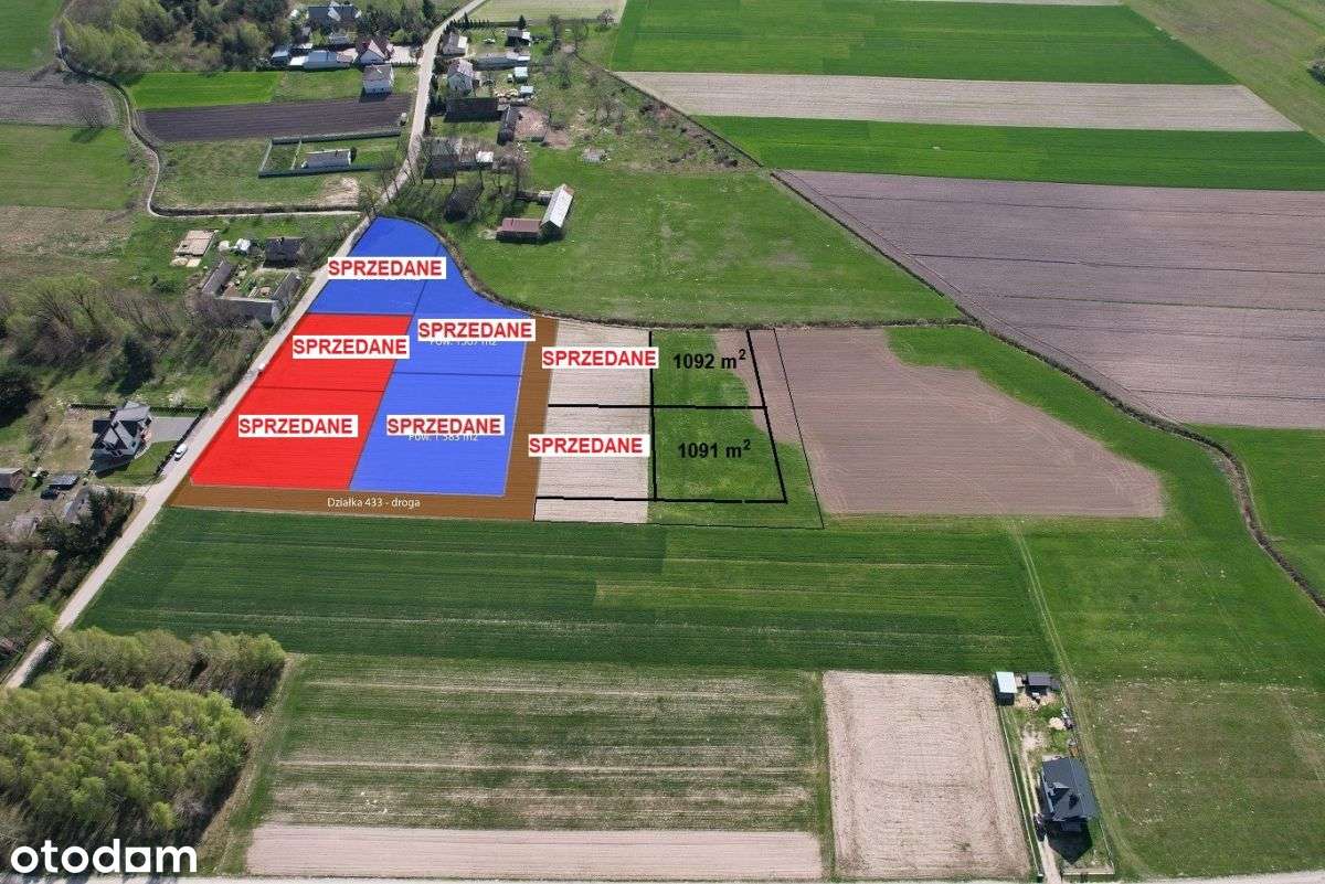 0% Wszebory działka budowlana 1092 m2-1