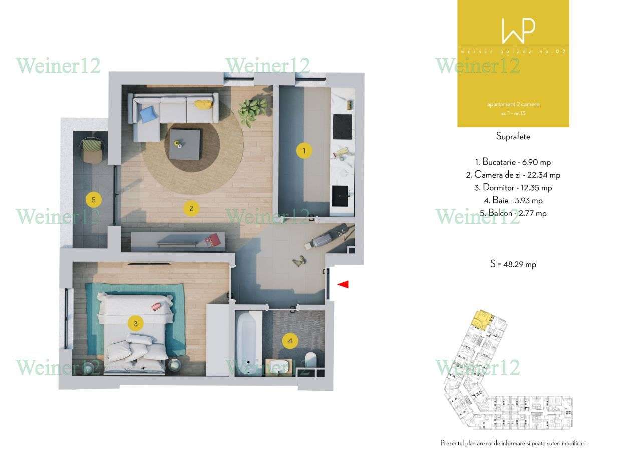 Apartamente 2 Camere Militari - Rezervelor - Iuliu Maniu Weiner2 - Imagine principală: 2/15