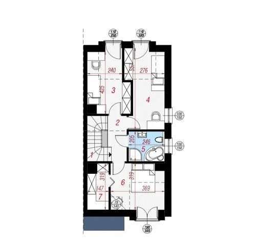 Bliźniak 105 m² , piękna zalesiona działka 555 m² - Pełny obrazek: 5/6