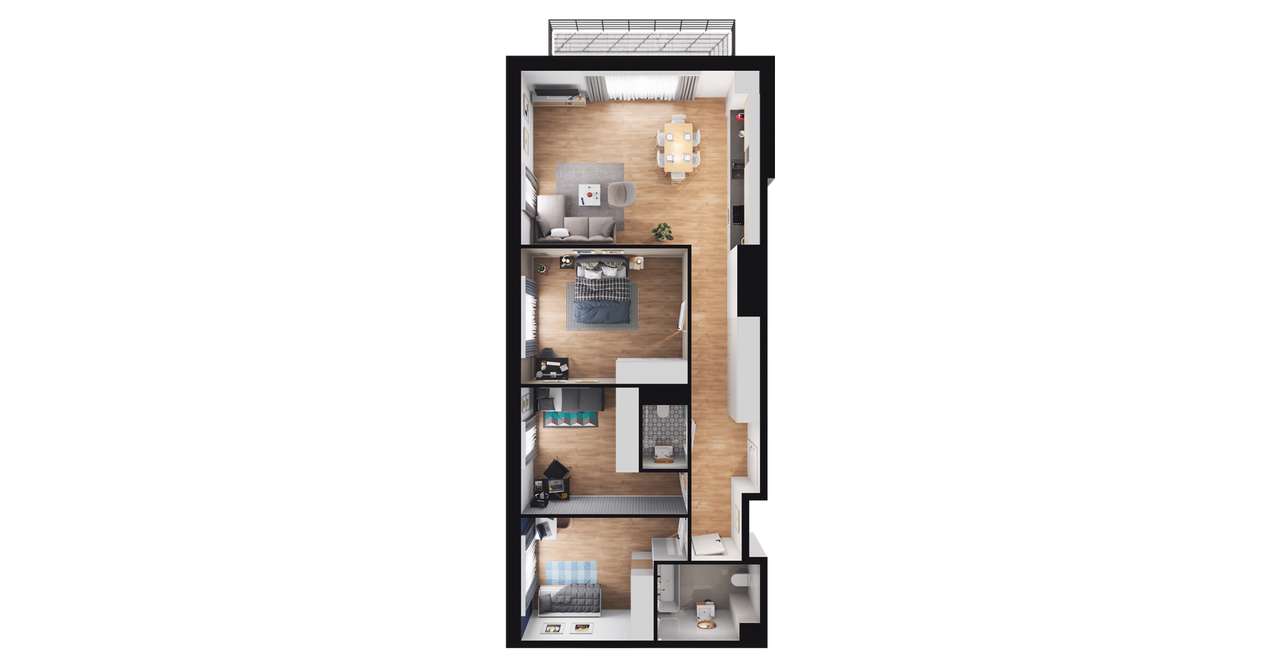 4-pokojowe mieszkanie 88m2 + balkon Bez Prowizji - Pełny obrazek: 2/8