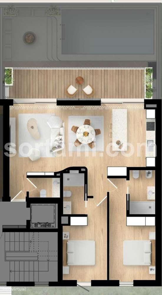 Apartamento T2 Venda em Moncarapacho e Fuseta,Olhão - Grande imagem: 4/21